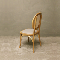 Chaise de mariage en bois à dossier en rotin Offre Spéciale chaise de salle à manger en bois massif avec siège Detahabe