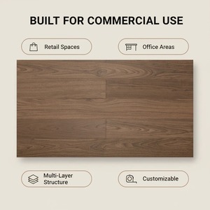 Piso de Madera de Nogal Negro de Ingeniería, Directo de Fábrica, con Entrega Rápida y Logotipo Personalizado - Product Image 4