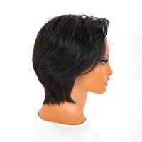 Perruques en cheveux humains brésiliens, directement de l'usine, pour coupes courtes Pixie, avec dentelle HD et raie en T, différents styles pour femmes