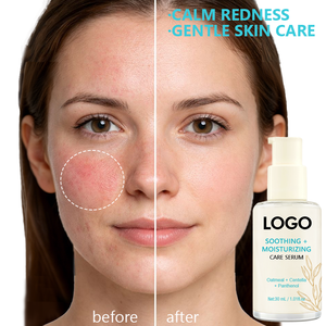 Suero Reparador Calmante de Marca Privada OEM/ODM, Alivio Instantáneo del Enrojecimiento, Reparación de la Barrera Cutánea, Esencia de Avena, Centella, Colágeno y Pantenol - Product Image 2