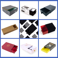 Tiroir en carton de taille personnalisée glissant cadeau blanc papier emballage tiroir organisateur boîtes