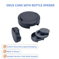 Boîte de rangement EDC en aluminium/acier inoxydable/métal de qualité supérieure avec ouvre-bouteille intégré, étui de poche pour snus