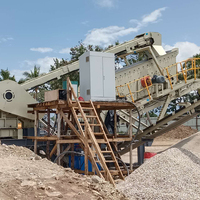 Planta Móvil de Trituración VSI Tipo Oruga, Trituradora de Piedra Móvil de 300tph para Minería de Agregados y Piedra Caliza