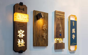 Özel Metal harf işaretleri LED paslanmaz çelik açık su geçirmez duvar adresi kapı daire otel odası ev numarası işareti - Product Image 3