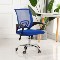 Chaise de bureau moderne en maille de haute qualité, pivotante, pour la maison, l'école, l'hôpital ou le salon, avec fonction de réglage en hauteur