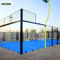 LUX2026 Cancha de Pádel Portátil para Exteriores, Resistente al Viento, de Doble Color Verde Frutal, de Alta Calidad, Superventas en Europa y América