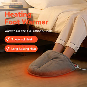 Elektrischer Fußwärmer mit Vibrationsmassage und Drei Wärmestufen Sofortige Wärme für Büro und Zuhause - Product Image 4