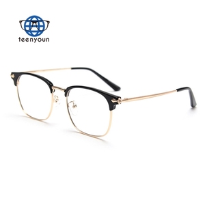 Teenyoun Half Frame Flat Mirror Frame Eyewear Holder <strong>Face</strong> Rimless Optical Gold <strong>Beautiful</strong> Glasses Frames Wholesale - Product Image 4