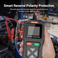 JDIAG BT105 Probador de Baterías de Coche OBD2 6V 12V 24V 100-2000 CCA 2Ah-220Ah, Analizador de Sistema de Batería Automotriz, Diagnóstico de Batería de Coche