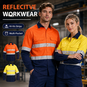 Camisetas <span class=keywords><strong>de</strong></span> Trabajo <span class=keywords><strong>de</strong></span> Alta Visibilidad con Logotipo Personalizado, <span class=keywords><strong>de</strong></span> Algodón, para Tráfico, Minería, Construcción <span class=keywords><strong>Industrial</strong></span>, Ropa <span class=keywords><strong>de</strong></span> Trabajo <span class=keywords><strong>de</strong></span> <span class=keywords><strong>Seguridad</strong></span> Reflectante - Product Image 4
