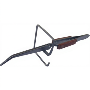 Pince à bijoux en acier conique pour la pose de pierres taille baguette, outil de préhension pour le bricolage - Product Image 1