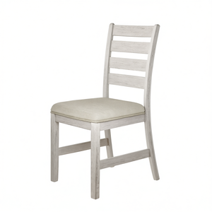 Sedia da pranzo in legno con seduta imbottita in tessuto, stile transizionale, per sala da pranzo, arredamento per la casa - Product Image 1