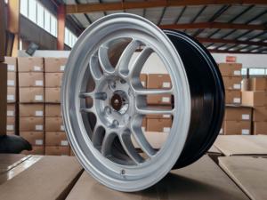 เจดีเอ็มสไตล์ <span class=keywords><strong>RPF1</strong></span> 5x100 5x114.3ล้อ4X100 15 16 17 <span class=keywords><strong>18</strong></span>นิ้วล้อผู้โดยสารสีเงินสำหรับรถยนต์ Subaru Toyota 86รถญี่ปุ่น - Product Image 4