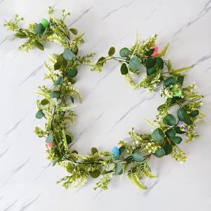 2025 primavera Festival di pasqua decorazione dell'uovo appesa alla parete ornamenti decorativi piante verdi casa <span class=keywords><strong>eucalipto</strong></span> - Product Image 5