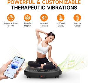 CZFIT Plaque vibrante 3D ultra-mince pour fitness et massage Crazy Fit – Meilleure vente, qualité supérieure, meilleur prix – Machine à vibrations musculaires - Product Image 2