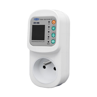 Enchufe inteligente TOMZN TOSVA-16LW Francia WIFI TUYA con medidor de voltaje, corriente y fugas, CA 110V 220V ajustable de 1-16A con temporizador y medición PE.