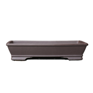 Maceta rectangular de arcilla morada para bonsái, tipo bandeja poco profunda, para uso en escritorio. - Product Image 5