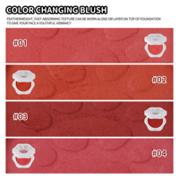 Palette de blush pour les yeux en forme de patte de chat, 4 couleurs, imperméable, aspect naturel, longue durée, marque privée personnalisée
