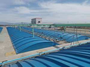 Placa de cubierta curva de fibra de vidrio con descuento al por mayor, para drenaje de techo y recogida de aceite - Product Image 4