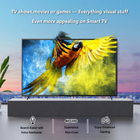 Téléviseur intelligent 4K ultra-plat 55 pouces 2026, directement de l'usine, avec cadre fin, UHD LED, Android 15 et télécommande vocale pour hôtel, bureau et domicile