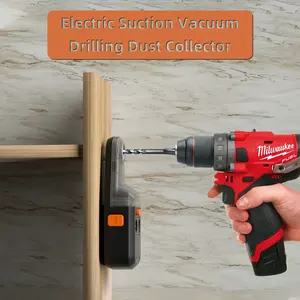DC10 series electric suction cup holder laser level gauge 13mm drilling electric suction type vacuum drilling dust collector