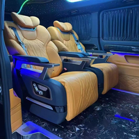 Siège Pliant de Luxe à Relevage Vertical pour Van MPV, Sièges Passagers Électriques Inclinables en Cuir, Personnalisables, Fabrication OEM