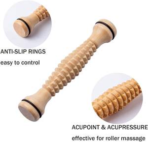 Лидер продаж, 2024 ручной деревянный массажный ролик для ног, деревянный роликовый массажер для ног, товары для расслабления - Product Image 4