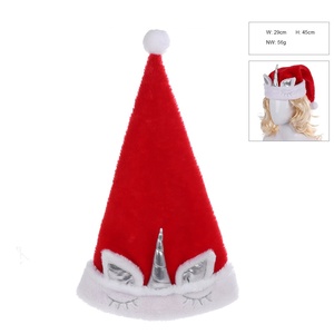 Decorazioni natalizie Golden e argento unicorno cappelli di natale accessori di <span class=keywords><strong>abbigliamento</strong></span> costumi oggetti di scena vecchi cappelli - Product Image 3