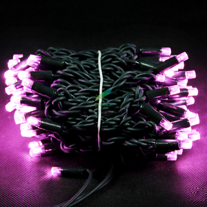 Outdoor 10 metri 100 <span class=keywords><strong>String</strong></span> filo di gomma bianco e nero Led Fairy <span class=keywords><strong>String</strong></span> Light per la festa di natale giardino decorativo impermeabile - Product Image 2