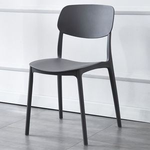 PP Modern Contemporary Farmhouse Outdoor Restaurant Chairs Simple Backrest Desks Stools Food Stalls Milk Tea Fast Food <b>Chess</b> - Product Image 2