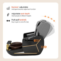 Fauteuil de pédicure électrique rose, inclinable et réglable, avec fonctions multiples innovantes pour salon de manucure, idéal pour le massage et le spa, vente en gros