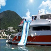 Toboggan gonflable pour yacht d'eau, pour bateau, yacht, piscine flottante, île gonflable, salon flottant
