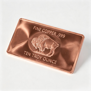 ทองแดงบริสุทธิ์ .999 แท่งทองคำหนัก 10 ออนซ์ - Product Image 1