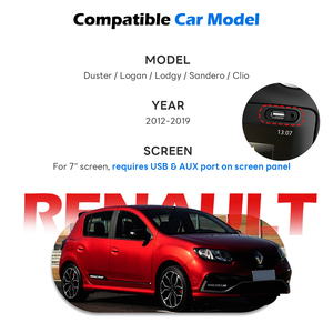 Kit de rétrofit sans fil <span class=keywords><strong>Apple</strong></span> <span class=keywords><strong>CarPlay</strong></span> pour autoradio tout-en-un <span class=keywords><strong>Renault</strong></span> RD2 pour Dacia Duster 2012-2019 avec écran d'origine 7 pouces - Product Image 2