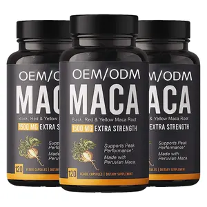 OEM/ODM Wholesale Enhancement Supplement Starke Maca-Kapseln mit schwarzen Wurzeln