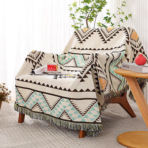 Geometric Bohemian Throw Blanket Picknick mit Quaste Schlafs ofa Dekorative Boho Sofa bezug Decken Nordic Ins Style - Product Image 1