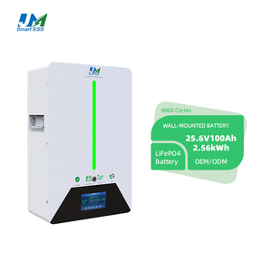 JM Factory Wholesale Price <b>24V</b> 100Ah Lithium <b>Battery</b> Pack 2.56kW Wall-Mounted Solar Energy Storage <b>Battery</b> 8000-Cycle - Product Image 1