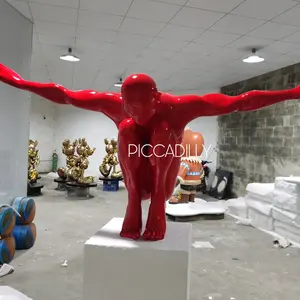Alışveriş merkezi dekorasyon David dalış heykeli atletik insan vücudu sanat heykel