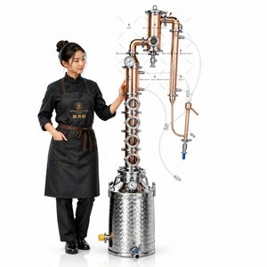 Ace 50L Copper Still Moonshine Distiller Equipment Gin Distillery Machine for Spirits - Product Image 4