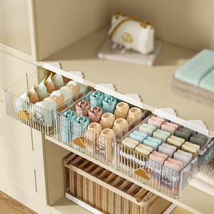 24 Grid Wall Hanging Drawer Organizing Wardrobe Compartments Underwear <strong>Storage</strong> <strong>Box</strong> for Bras Socks and <strong>Ties</strong> Clothes - Product Image 4