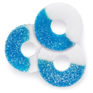 Anillos de goma de <span class=keywords><strong>cereza</strong></span> roja recubiertos de azúcar de alta calidad, dulces y masticables - Product Image 4