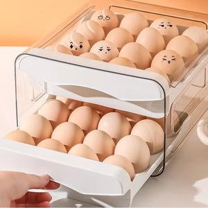 ที่เก็บไข่ 2 ชั้น ความจุ 32 ฟอง ที่วางไข่ในตู้เย็น ที่เก็บไข่พลาสติก - Product Image 2