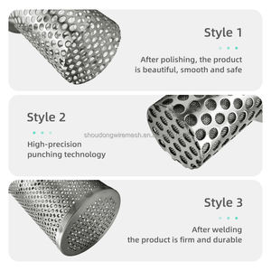 Özelleştirme SUS 304 316 paslanmaz çelik çift tek katmanlı delikli dokuma süzgeç sepet filtre - Product Image 5