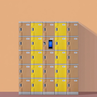 Armoire de rangement extérieure intelligente et moderne, assemblée, étanche, en matériaux HPL et ABS, écologique, pour vestiaire de gym, école, buanderie, avec clé