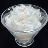 Fibre de viscose de bambou vierge 1.2D 1.4D, matière première écologique et antibactérienne pour fil à filature annulaire