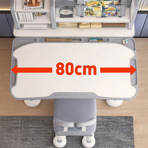 Bộ bàn ghế kim loại có thể điều chỉnh chiều cao, thiết kế mới, gồm bàn học, ghế và giá sách, thích hợp cho nhà ở, văn phòng, trường học và căn hộ. - Product Image 2