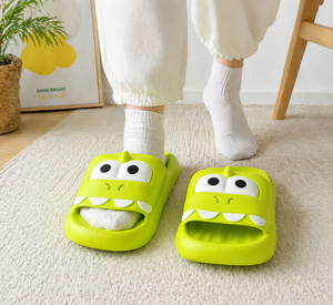 Ciabatte con Suola Ammortizzata in PVC EVA, Punta Aperta, Suola da 15 mm, Per Tutte le Stagioni, Uso Domestico, Colore Unico - Product Image 1