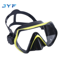Masque de plongée JYF de haute qualité pour adultes, à grand champ de vision, avec une seule lentille, vente en gros