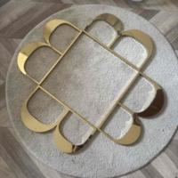 Enseigne Logo Modèle Populaire Doré Découpé au Laser, Plaque Murale de Hall pour Décoration de Bureau