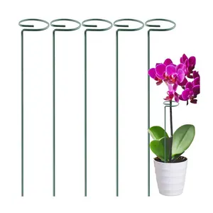 Supporto per piante supporto per fiori supporto per piante da giardino supporto per ferro da arrampicata filo di ferro asta fissa rotonda in metallo